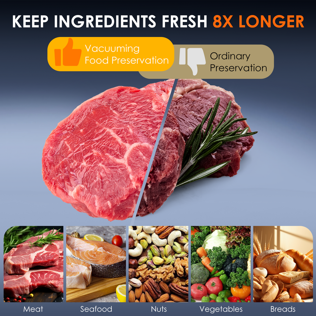 Natupo Handheld Vacuum Sealer Kit, Cordless Vacuum Sealer with 30 Reusable Seal Bags