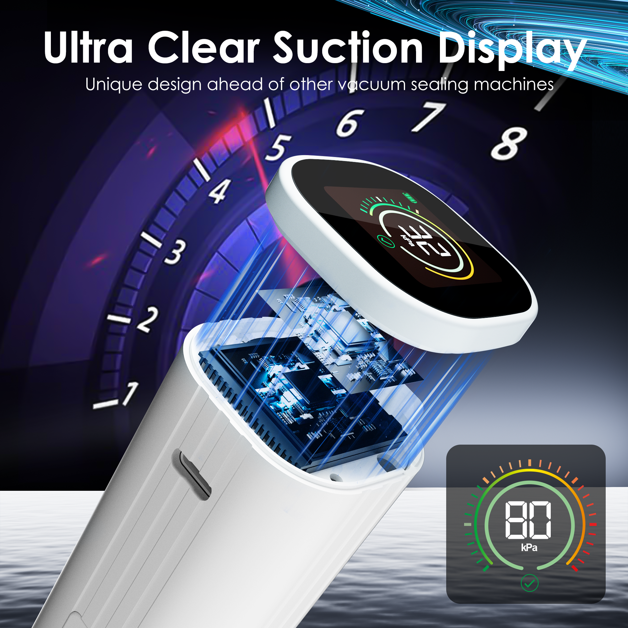 Natupo Handheld Vacuum Sealer Kit, Cordless Vacuum Sealer with 30 Reusable Seal Bags