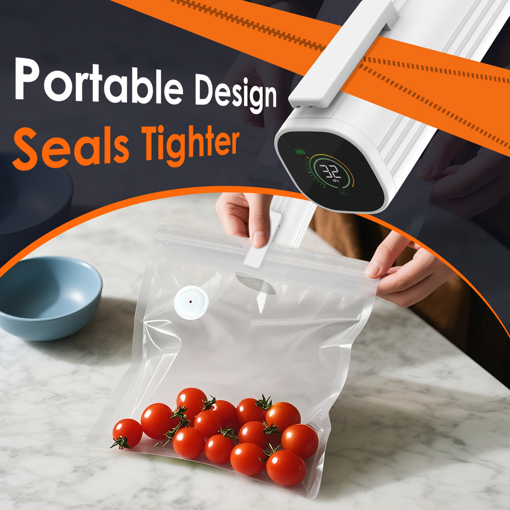 Natupo Handheld Vacuum Sealer Kit, Cordless Vacuum Sealer with 30 Reusable Seal Bags